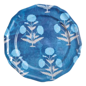 Poppy Blue Side Plates, Set of 4