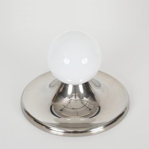 Large Chrome Light Ball Wall or Ceiling Lamp by Castiglioni for Flos, Italy, 1965 For Sale - Image 18 of 18