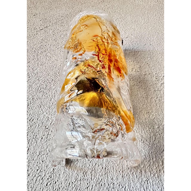 Orange Vintage Murano Wall Lights, 1970s, Set of 2 For Sale - Image 8 of 13