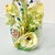 Yellow Mid-Century Czechoslovakia Hollywood Regency Trompe L’Oeil Porcelain Posey Vase For Sale - Image 8 of 15