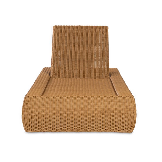 Century Furniture Poolside Wicker Reclining Chaise Lounge For Sale In Charlotte - Image 6 of 9