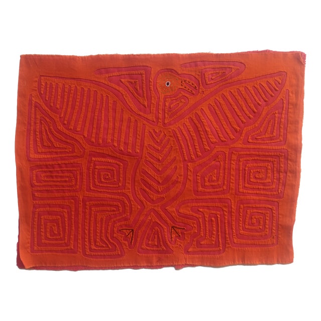 Mola Fabric by Cuna Indians from San Blas Island, Panama, 1970s For Sale