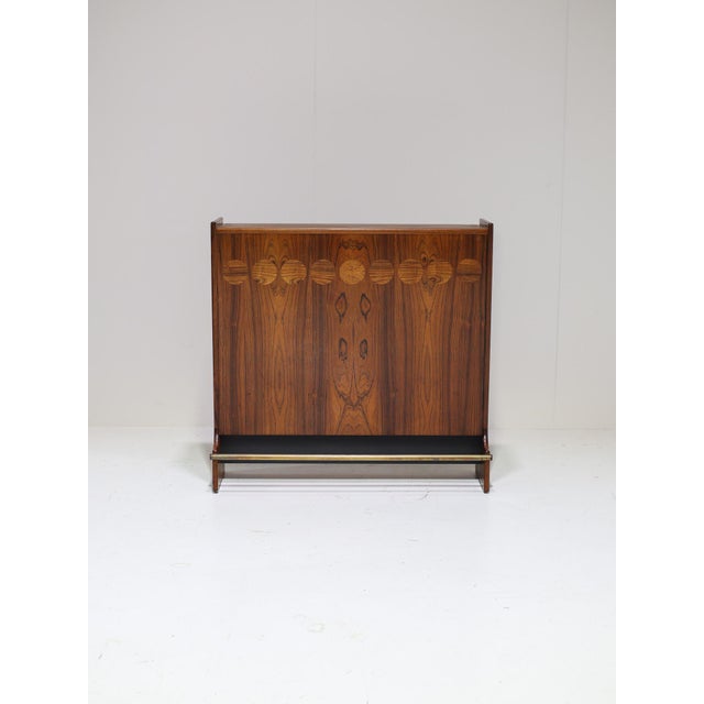 Mid-century dry bar 'sk661' designed by johannes andersen for j. Skaaning & søn in denmark, 1958. This bar cabinet is...