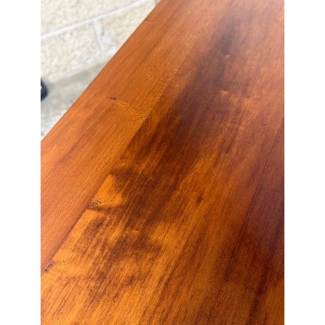 Early 19th Century Solid Cherry Dropleaf Federal Style Table For Sale - Image 12 of 12
