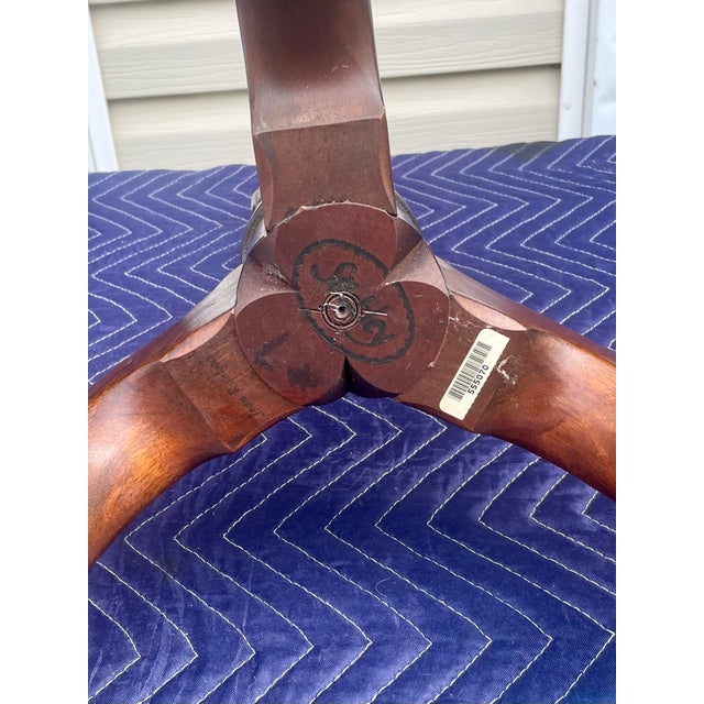 Late 20th Century L & J. G. Stickley Mahogany Pie Crust Tea Table With Flip Top For Sale - Image 16 of 18