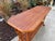 Vintage Palm Beach Handwoven Natural Rattan Console Table For Sale - Image 14 of 15