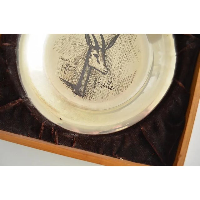Sterling Silver Silver Wall Plate Gazelle by Bernard Buffet, 1970s For Sale - Image 3 of 7