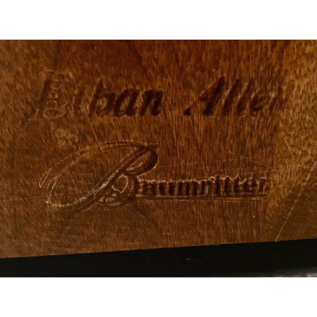 Exquisite Mid 20th Century Ethan Allen Baumritter Stunning Black (Painted) Windsor Comb Back Armchair in Excellent...