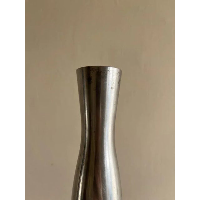 1990s Vintage Chrome Candleholders, 1980s, Set of 2 For Sale - Image 5 of 9