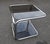 Mid-Century Modern Vintage Italian Chrome and Smoked Glass Rolling Side Table, 1970s For Sale - Image 3 of 15