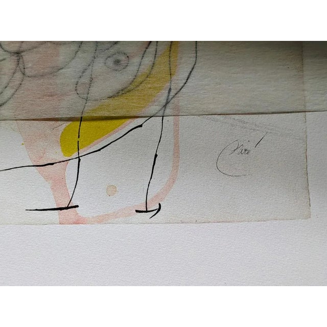 Joan Miro - Femme et Oiseaux Dans la Nuit, 1975 Beautiful quality limited edition lithograph signed in the stone lower...