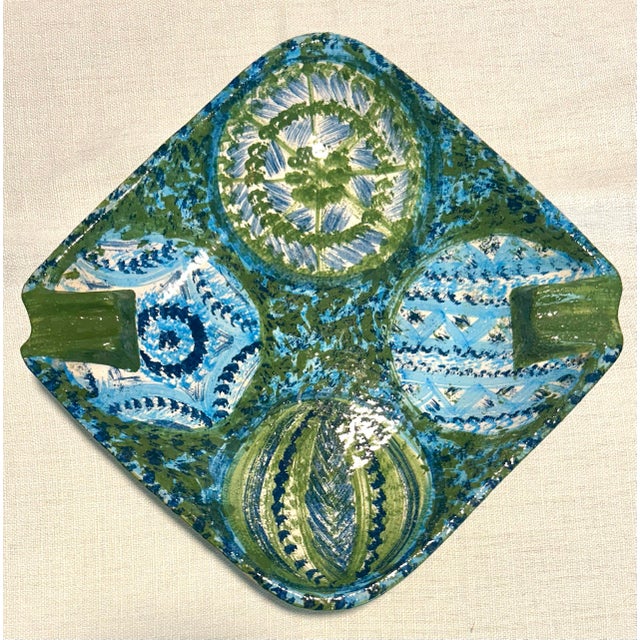 Aldo Londi Mid 20th Century Italian Bitossi by Aldo Londi for Raymor Ashtray and Catchall Trinket Dish - A Pair For Sale - Image 4 of 11