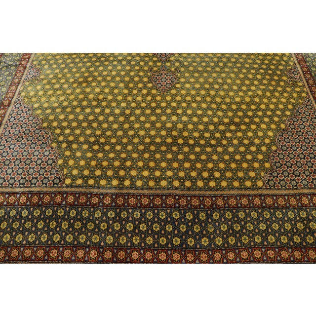 Vintage Persian Tabriz Rug - 07'06 X 10'09 For Sale - Image 4 of 9