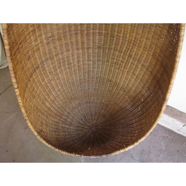 1960s Vintage Danish Modern Hanging Egg Chair Attributed to Anna Ditzel for R. Wengler For Sale In New York - Image 6 of 9