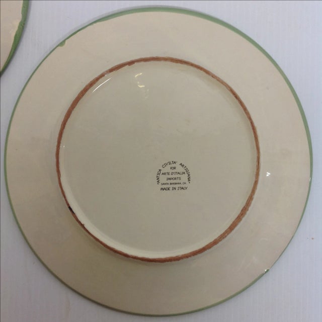 Mid-Century Modern Arte D' Italia Decorative Chargers - A Pair For Sale - Image 3 of 4