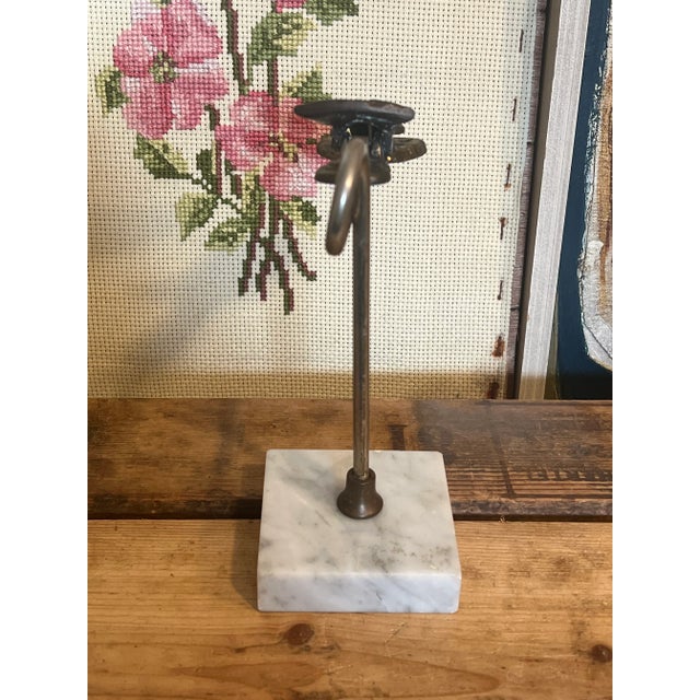 Vintage Victorian Style Decorative Hand Clip With Stone Like Base For Sale - Image 4 of 8