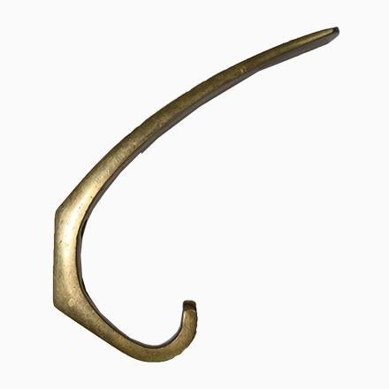 Austrian Brass Coat Hooks, 1950s, Set of 6 For Sale - Image 12 of 12