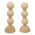 Pair of Modern Ivory and Gold Murano Lamps For Sale