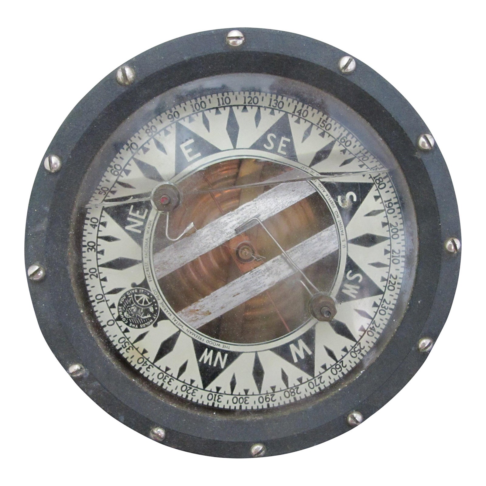Wood Freeman Metal Marine Pilot 1937 Tacoma Washington Liquid Ship ...