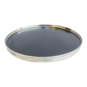 Sterling Rimmed Tray With Black Plateau Circa 1940s'