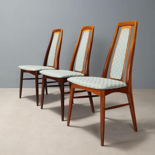 Vintage Upholstered Wood Chairs, Northern Europe, 1960s, Set of 4 For Sale - Image 4 of 10