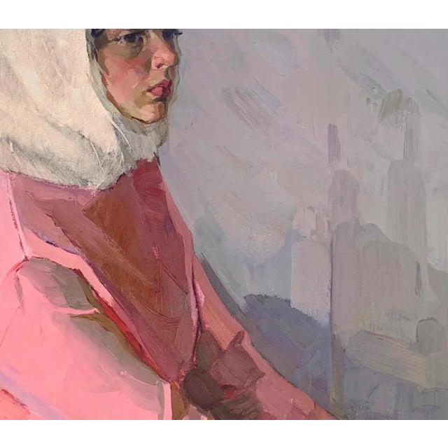 Soviet Children Portraits Oil Painting Original Ukrainian Artist Osenniy m.s. 90-104 1970e For Sale - Image 6 of 6