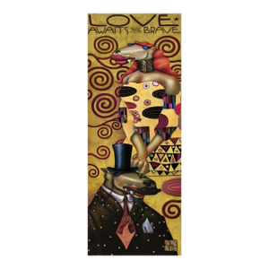 Markus Pierson "Love Awaits the Brave" Hand Signed Limited Ed Serigraph Canvas