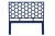 Coastal Honeycomb Headboard Queen - Navy Blue For Sale - Image 3 of 4
