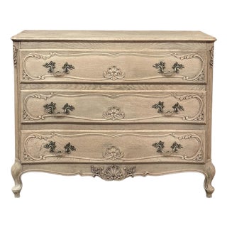 Liëgeoise Louis XV Style Stripped Oak Commode For Sale