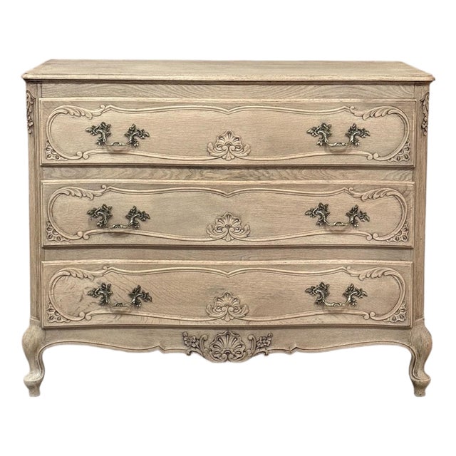 Liëgeoise Louis XV Style Stripped Oak Commode For Sale