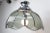 Floral Pendant Lamp in Chromed Metal and Grayed Glass, 1970 For Sale - Image 12 of 14