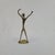 Vintage Solid Brass Abstract Female Figurine MCM Sculpture For Sale - Image 4 of 8