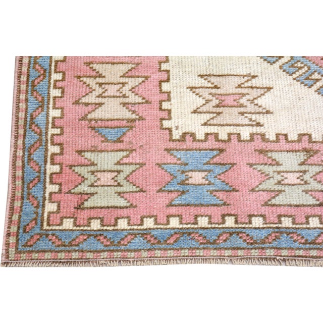 Vintage Turkish Anatolian Hand Knotted Wool Rug, 3'9''x6'2" For Sale - Image 4 of 4