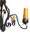 Metal Vintage French Wrought Iron Chandelier With Forged Flowers For Sale - Image 7 of 13