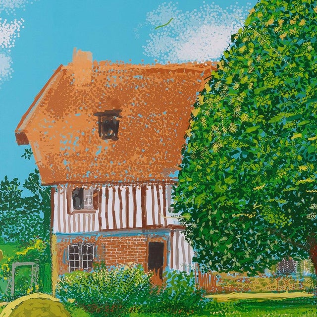 The Half-Timbered House Poster after David Hockney For Sale - Image 5 of 6
