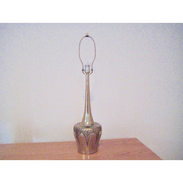 Metal 1960s Mid Century Modern BrutalistLamp by Laurel For Sale - Image 7 of 8