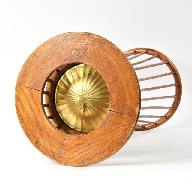 Antique Oak Bentwood and Spindle Umbrella Stand Cane Stand For Sale - Image 12 of 15