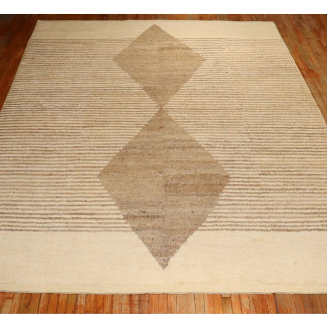 Zabihi Collection Large Contemporary Tulu Mohair Style Turkish Rug - 10'2" x 14'4" For Sale In New York - Image 6 of 12