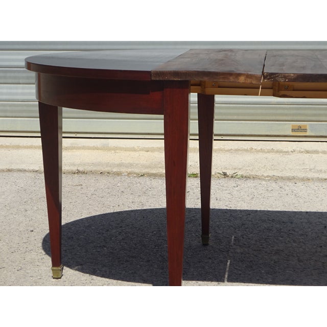 Empire Extendable Half-Moon Console Table, 1950s For Sale - Image 12 of 18