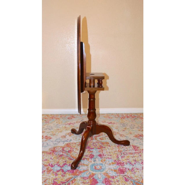 1980s Drexel Heritage Furnishings Inc. Vintage Barker Bros Tilt Table For Sale - Image 11 of 12