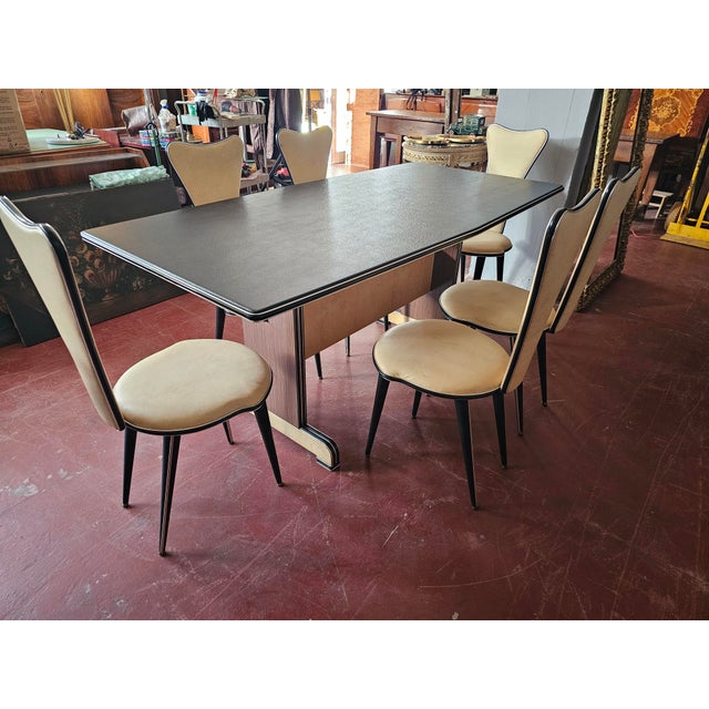 Dining Table and Chairs by Umberto Mascagni, Italy, 1950s, Set of 7 For Sale - Image 9 of 12