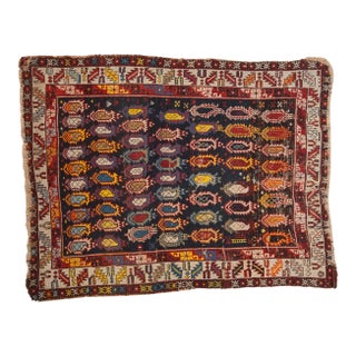 Antique Caucasian Rug - 3'9" x 4'10" For Sale