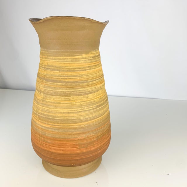 Vintage Royal Haeger Sandstone Glaze Vase Mid Century Modern Pottery For Sale - Image 9 of 11