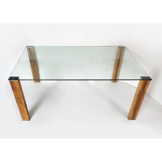 Vintage Table in Crystal and Cork, 1970s For Sale - Image 4 of 13