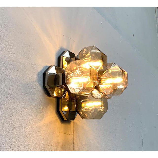 Rare ceiling or wall lamp from the 60s/70s after a design by Motoko Ishii for the well-known manufacturer Staff, Germany....