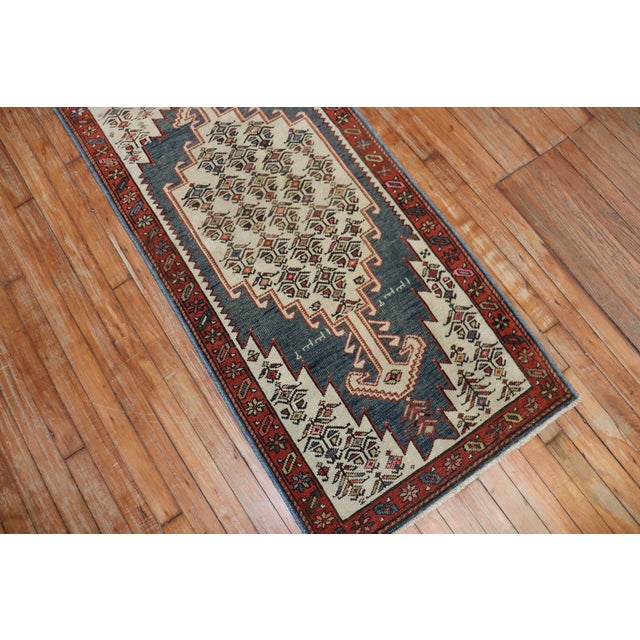 Early 20th Century Antique Narrow Tribal Persian Runner - 2'6" x 12'1" For Sale - Image 5 of 10