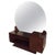 Art Deco Vanity With Large Round Mirror For Sale
