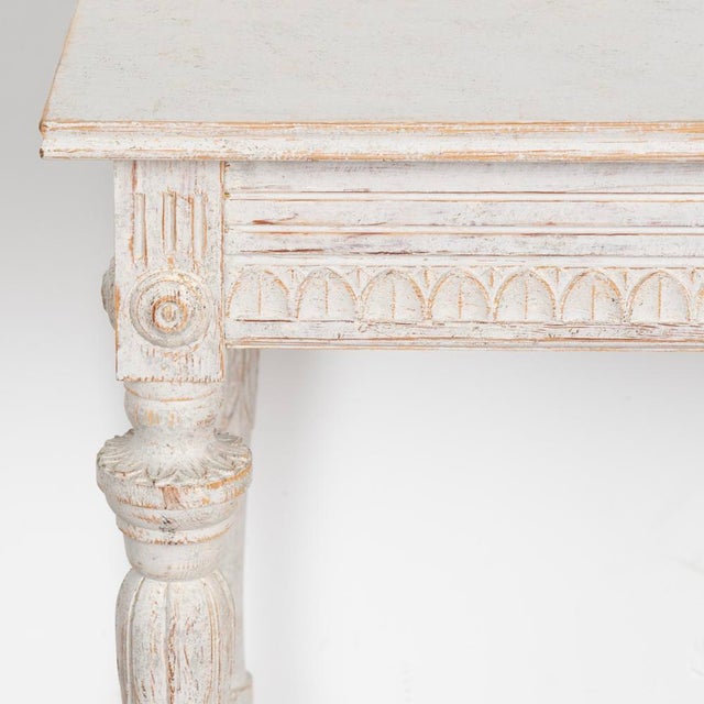 Antique Gustavian White Painted Side Table Small Writing Table, Sweden ...