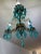Turquoise Petite Spanish Frame Chandelier by Karen Curtis For Sale - Image 9 of 12