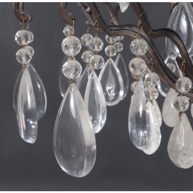 Early 20th Century Louis XV Style Brass & Cut Glass 16-Light Chandelier For Sale - Image 4 of 9